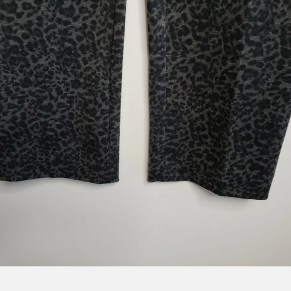 Vince Camuto Womens Black/Gray Leopard Casual Work Pants/Trousers Slim L… - Picture 5 of 10